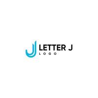 monogram bokstaven j logotyp design modern mall vektor