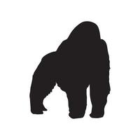 Gorilla-Silhouette-Kunst vektor