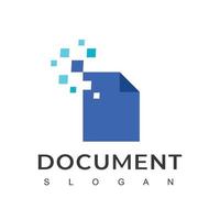 dokument logotyp design vektor