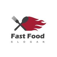 Fast-Food-Logo-Vorlage vektor
