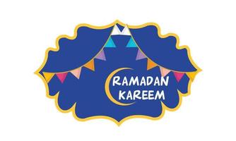 ramadan kareem oder ramadan mubarak feierdesign vektor