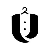 Kleidung Krawatte Hüte Logo-Design-Konzept-Vorlage. vollständig editierbarer ve pro-Vektor vektor