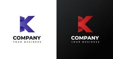 bokstaven initiala k logotyp vektor illustration designelement