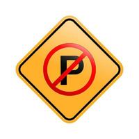 Kein Parken. Kein Parkplatz-Schild-Symbol. keine Parkvektor-Designillustration. kein parkplatz einfaches zeichen. vektor