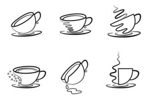 Vektor-illustration Kaffeetasse Symbol Symbol auf weißem Hintergrund vektor