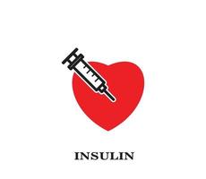 insulin ikon vektor logotyp formgivningsmall