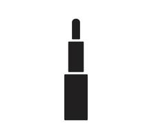 Lippenstift Symbol Vektor Logo Design flachen Stil