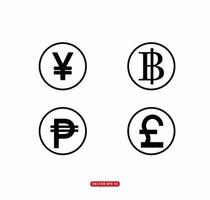 Geld-Symbol-Vektor-Logo-Design-Vorlage vektor