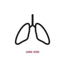 Design-Vorlage für Lungensymbol-Vektor-Logo vektor