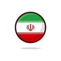 Iran flaggikon vektor