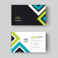 Corporate Business Card Design-Vorlage Premium-Vektor vektor