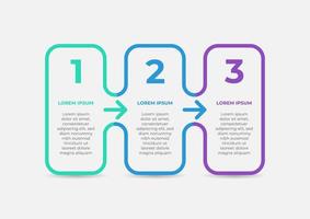 moderne Business-Infografik dünne Linie mit Pfeil. Vektor-Timeline-Vorlage für die Präsentation. kreatives konzept für infografik. geeignet für Broschüre, Workflow, Jahresbericht, Grafik, Layouts vektor