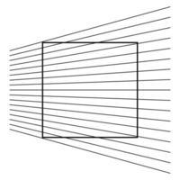 ehrenstein geometrisk optisk illusion. vektor illustration