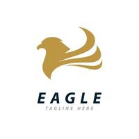 eagle logotyp vektor, kreativ eagle ikon mall illustration vektor