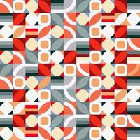 neuer moderner geometrischer abstrakter Hintergrundstil und Gruppen von Multi-Shape-Design. rosa, grau, blau, rot. mit kühler einfacher elementezusammensetzung, verwendet in geometrischen tapeten, textilien, druck, cover. vektor
