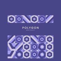 Polygon formt abstraktes minimales Muster mit Text und nettem purpurrotem Hintergrund mit buntem wiederholbarem geometrischem Formenmusterdesign, Vektorillustration vektor