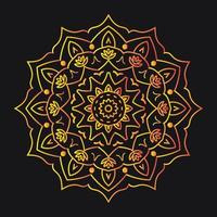 Mandala-Blumen-Design vektor