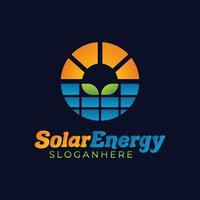 Vektor-Logo-Designs für Solarenergie, Logo-Designs für Solarstrom
