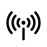 WLAN-Symbol isoliert auf weißem Hintergrund. kostenloses WLAN-Symbol. Vektor-WLAN-Zugang, WLAN-Hotspot-Signalzeichen, Symbol, Symbol. Bereitsymbol für das Schnittstellendesign verschiedener Gerätetypen und mehr.