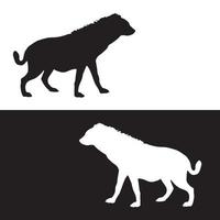 hyena siluett konst vektor