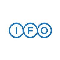 ifo brev logotyp design på vit bakgrund. ifo kreativa initialer brev logotyp koncept. ifo bokstavsdesign. vektor