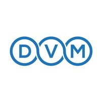 dvm brev logotyp design på svart background.dvm kreativa initialer bokstav logo concept.dvm vektor brev design.