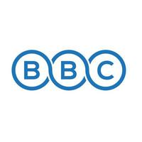 BBC-Brief-Logo-Design auf weißem Hintergrund. bbc kreative Initialen schreiben Logo-Konzept. BBC-Buchstaben-Design. vektor