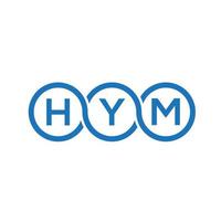 Hym-Brief-Logo-Design auf weißem Hintergrund. hym kreative Initialen schreiben Logo-Konzept. Hym Briefgestaltung. vektor