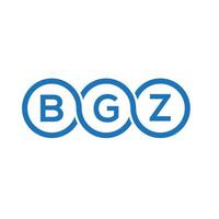 bgz brev logotyp design på vit bakgrund. bgz kreativa initialer brev logotyp koncept. bgz bokstavsdesign. vektor