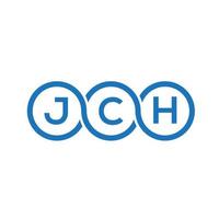 jch brev logotyp design på vit bakgrund. jch kreativa initialer bokstavslogotyp koncept. jch bokstavsdesign. vektor