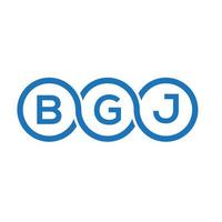 bgj-Buchstaben-Logo-Design auf weißem Hintergrund. bgj kreative Initialen schreiben Logo-Konzept. bgj Briefgestaltung. vektor