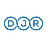 djr brief logo design auf schwarzem hintergrund. djr kreative initialen brief logo concept.djr vektor buchstaben design.