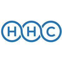 HHC-Brief-Logo-Design auf weißem Hintergrund. hhc kreative Initialen schreiben Logo-Konzept. hhc-Briefgestaltung. vektor