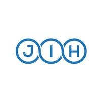 jih-Buchstaben-Logo-Design auf weißem Hintergrund. jih kreative Initialen schreiben Logo-Konzept. jih Briefgestaltung. vektor