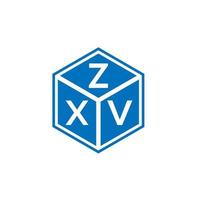 zxv-Buchstaben-Logo-Design auf weißem Hintergrund. zxv kreatives Initialen-Buchstaben-Logo-Konzept. zxv Briefdesign. vektor