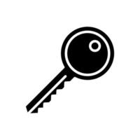 Schlüsselsymbol. Schlüsselvektorsymbol vektor
