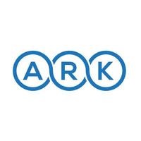 ark brev logotyp design på vit bakgrund. ark kreativa initialer brev logotyp koncept. ark bokstav design. vektor