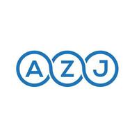 azj-Buchstaben-Logo-Design auf weißem Hintergrund. azj kreative Initialen schreiben Logo-Konzept. azj Briefgestaltung. vektor