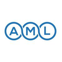 aml brev logotyp design på vit bakgrund. aml kreativa initialer brev logotyp koncept. aml brev design. vektor