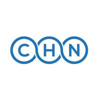chn brev logotyp design på vit bakgrund. chn kreativa initialer brev logotyp koncept. chn bokstavsdesign. vektor