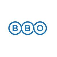 bbo brev logotyp design på vit bakgrund. bbo kreativa initialer brev logotyp koncept. bbo bokstavsdesign. vektor