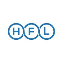 hfl brev logotyp design på vit bakgrund. hfl kreativa initialer brev logotyp koncept. hfl bokstavsdesign. vektor