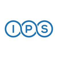 ips brev logotyp design på vit bakgrund. ips kreativa initialer brev logotyp koncept. ips-bokstavsdesign. vektor