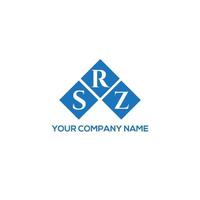 srz brev logotyp design på vit bakgrund. srz kreativa initialer brev logotyp koncept. srz bokstavsdesign. vektor