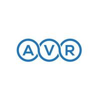 avr kreativa initialer brev logotyp koncept. avr brev design.avr brev logotyp design på vit bakgrund. avr kreativa initialer brev logotyp koncept. avr bokstavsdesign. vektor