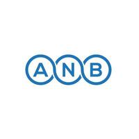 anb-Buchstaben-Logo-Design auf weißem Hintergrund. anb kreatives Initialen-Brief-Logo-Konzept. anb Briefgestaltung. vektor