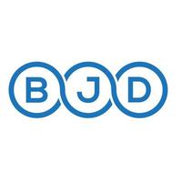 bjd-Buchstaben-Logo-Design auf weißem Hintergrund. bjd kreative Initialen schreiben Logo-Konzept. bjd Briefgestaltung. vektor