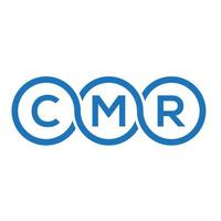 cmr-Brief-Logo-Design auf weißem Hintergrund. cmr kreative Initialen schreiben Logo-Konzept. cmr Briefgestaltung. vektor