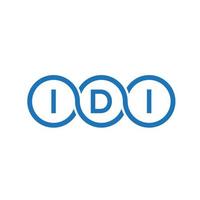 idi-Brief-Logo-Design auf weißem Hintergrund. idi kreative Initialen schreiben Logo-Konzept. idi Briefgestaltung. vektor