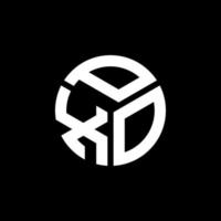 pxo-Buchstaben-Logo-Design auf schwarzem Hintergrund. pxo kreatives Initialen-Buchstaben-Logo-Konzept. pxo Briefgestaltung. vektor